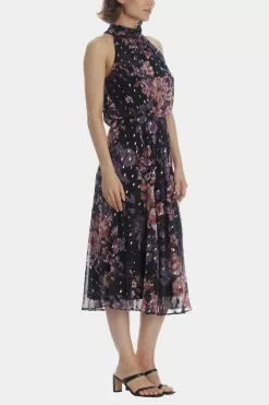 Adrianna Papell Floral Chiffon Halter Dress -Deals Adrianna Papell Store 0b67f41c 9400 46f2 9868 d4d7a63951de