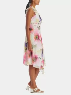 Adrianna Papell Printed Chiffon Halter Dress -Deals Adrianna Papell Store 114b048f 7636 4c2e abda 48af63c07833