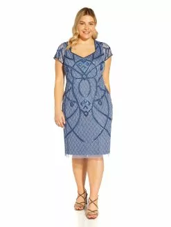 Adrianna Papell Beaded Cocktail