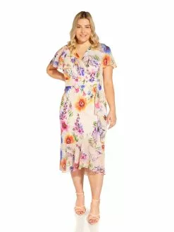 Adrianna Papell Printed Cocktail