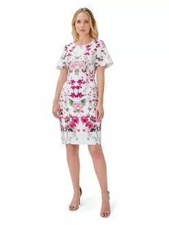 Adrianna Papell Printed Floral Crepe Dress -Deals Adrianna Papell Store 23f3af37 e5b5 413e 8264 94e3f31ad3aa