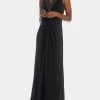 Adrianna Papell Jersey Tuxedo Gown