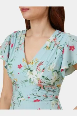 Adrianna Papell Floral Print Tie Back Dress -Deals Adrianna Papell Store 33a29c5f aa07 407c b831 cfe6f1934f82 96b02116 f2e9 4d9c 942c 41fe3c3e686d