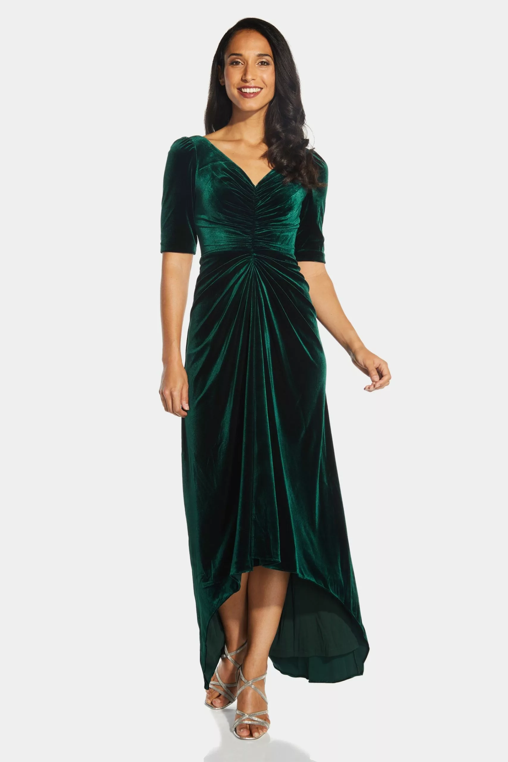 Adrianna Papell Covered Velvet Gown 1 Adrianna Papell Covered Velvet Gown