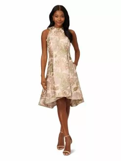 Adrianna Papell Jacquard Flare Dress -Deals Adrianna Papell Store 39b059a0 1e8d 490a 9f96 a2a87773da97