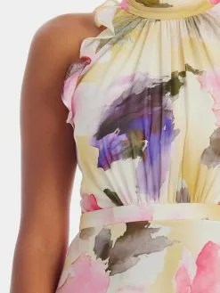 Adrianna Papell Printed Chiffon Halter Dress -Deals Adrianna Papell Store 3b770d47 832c 41f8 8363 43ad5bfdb856