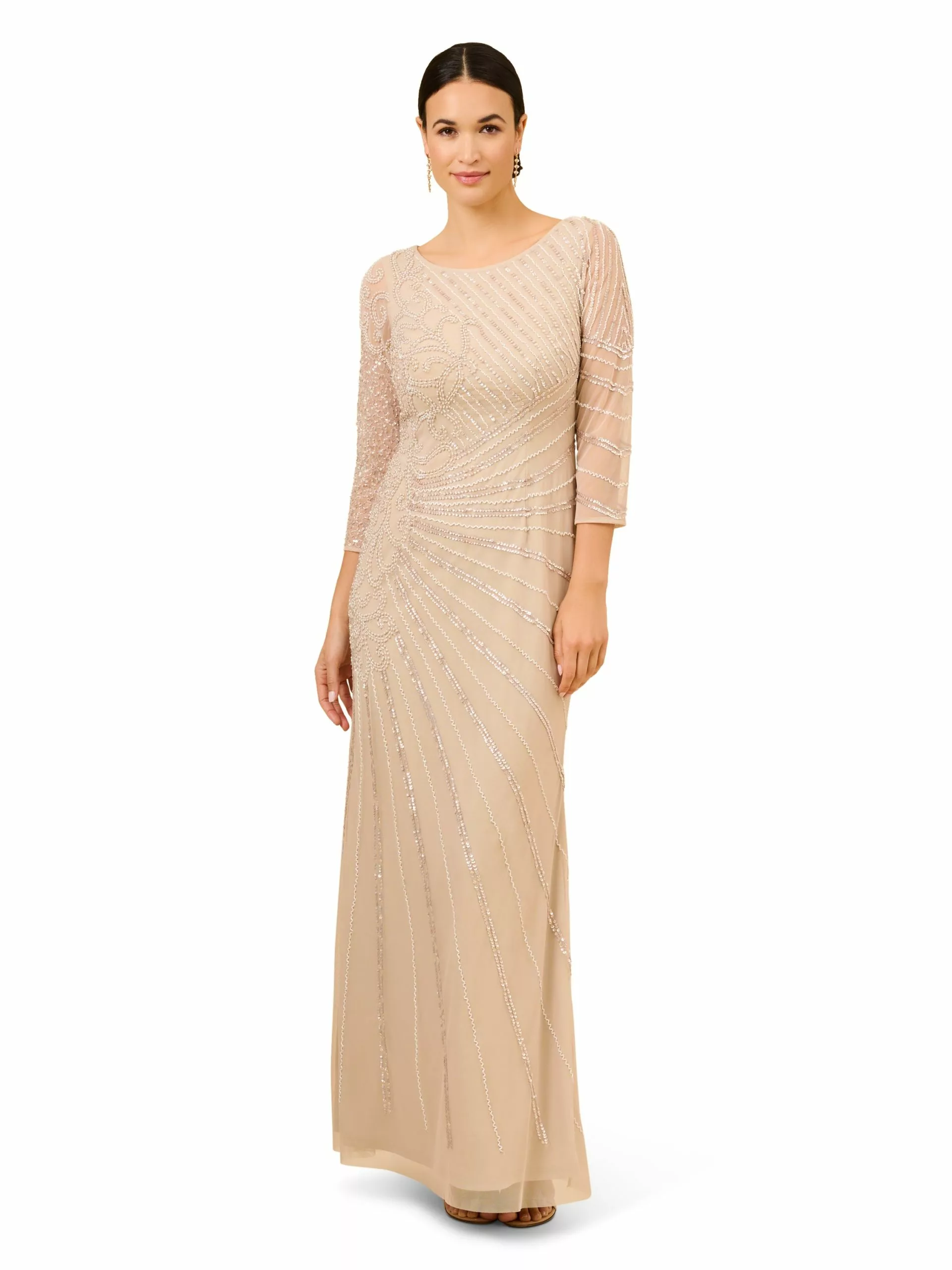 Adrianna Papell Beaded Long Gown 5 Adrianna Papell Beaded Long Gown - Image 5