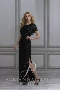 Adrianna Papell 40111 Whimsical Beaded Bridesmaid Dress