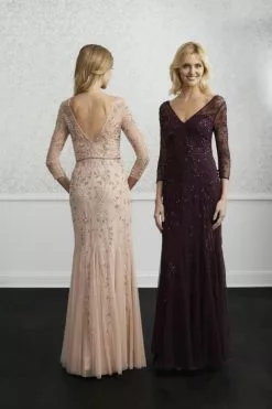 Adrianna Papell Platinum 40222 Long Sleeve Gown