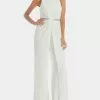 Adrianna Papell Crystal Waist Crepe Jumpsuit