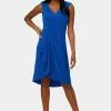 Adrianna Papell Draped Jersey Asymmetric Dress