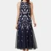 Adrianna Papell Beaded Blouson Dress
