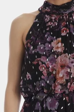 Adrianna Papell Floral Chiffon Halter Dress -Deals Adrianna Papell Store 7400376d 809c 4e2c b842 00fc540180dc