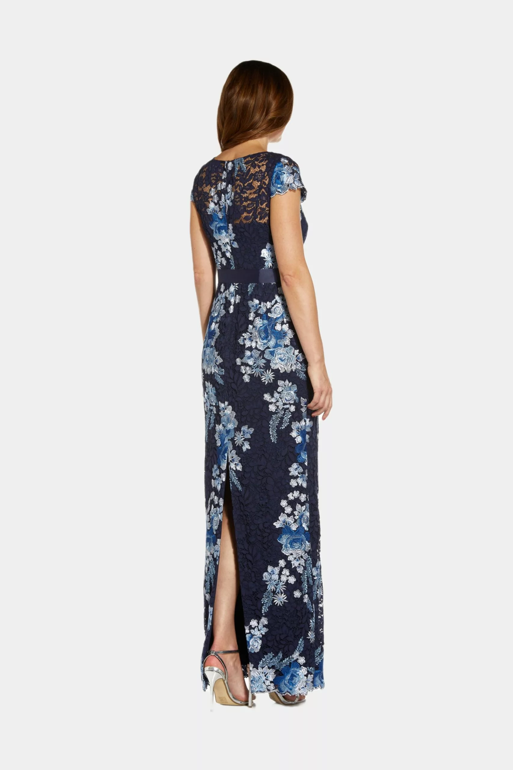 Adrianna Papell Embroidered Lace Gown 2 Adrianna Papell Embroidered Lace Gown - Image 2