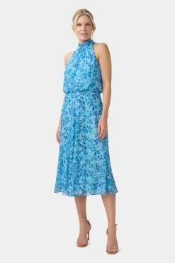 Adrianna Papell Chiffon Printed Midi Dress