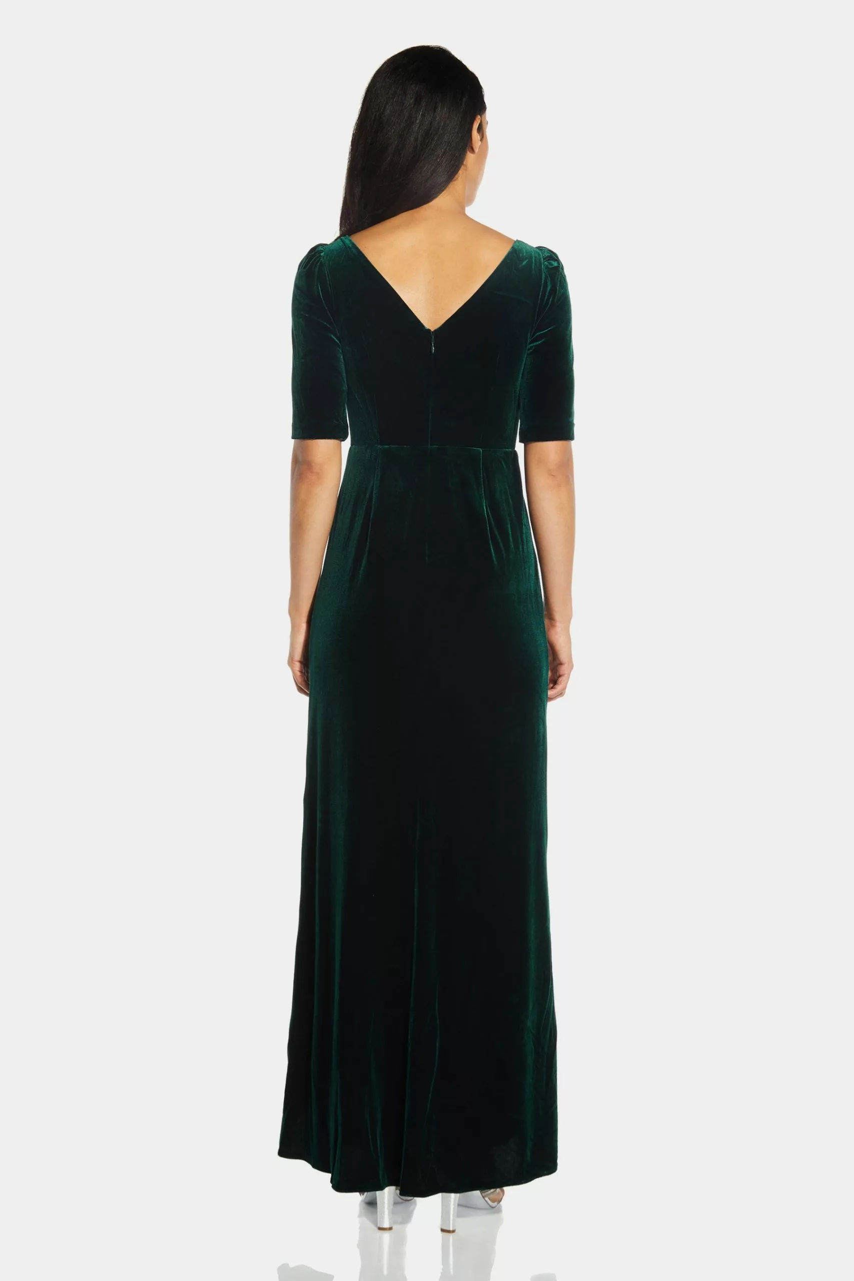 Adrianna Papell Covered Velvet Gown 3 Adrianna Papell Covered Velvet Gown - Image 3