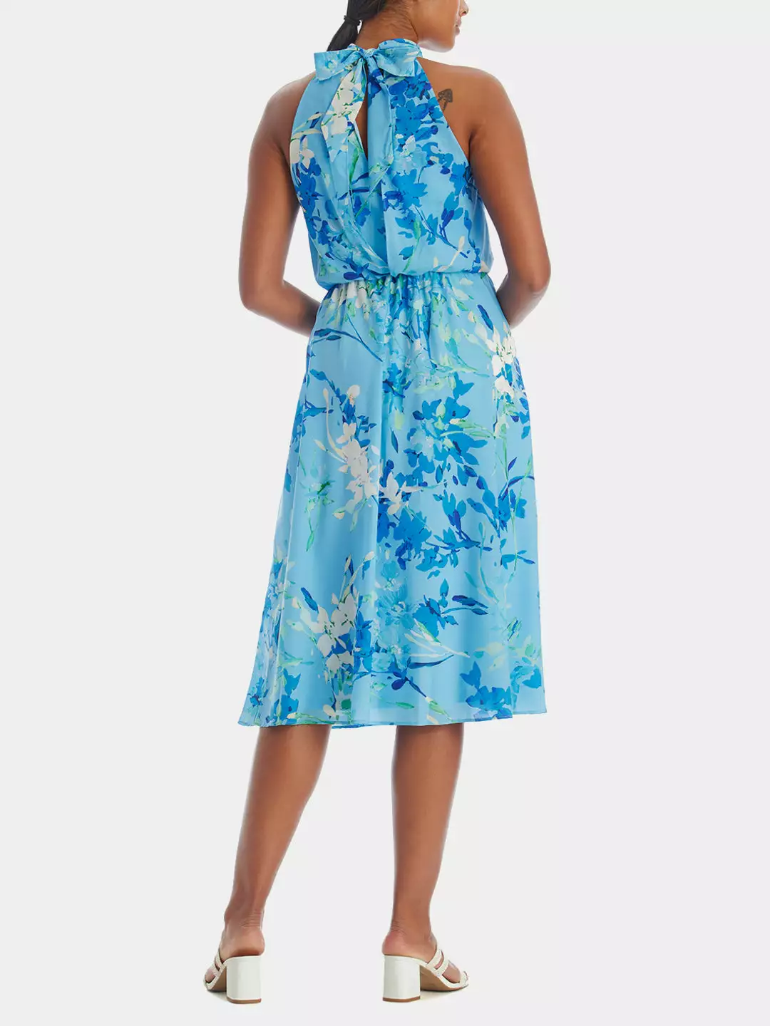 Adrianna Papell Floral Print Midi Dress 6 Adrianna Papell Floral Print Midi Dress - Image 6