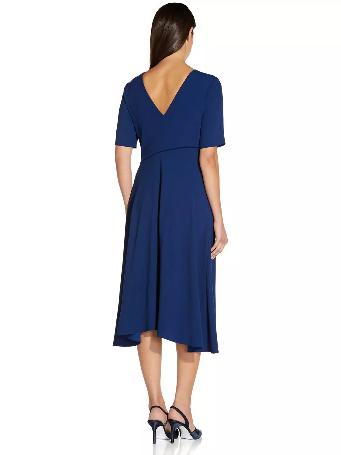 Adrianna Papell Soft Draped A-Line Dress 2 Adrianna Papell Soft Draped A-Line Dress - Image 2