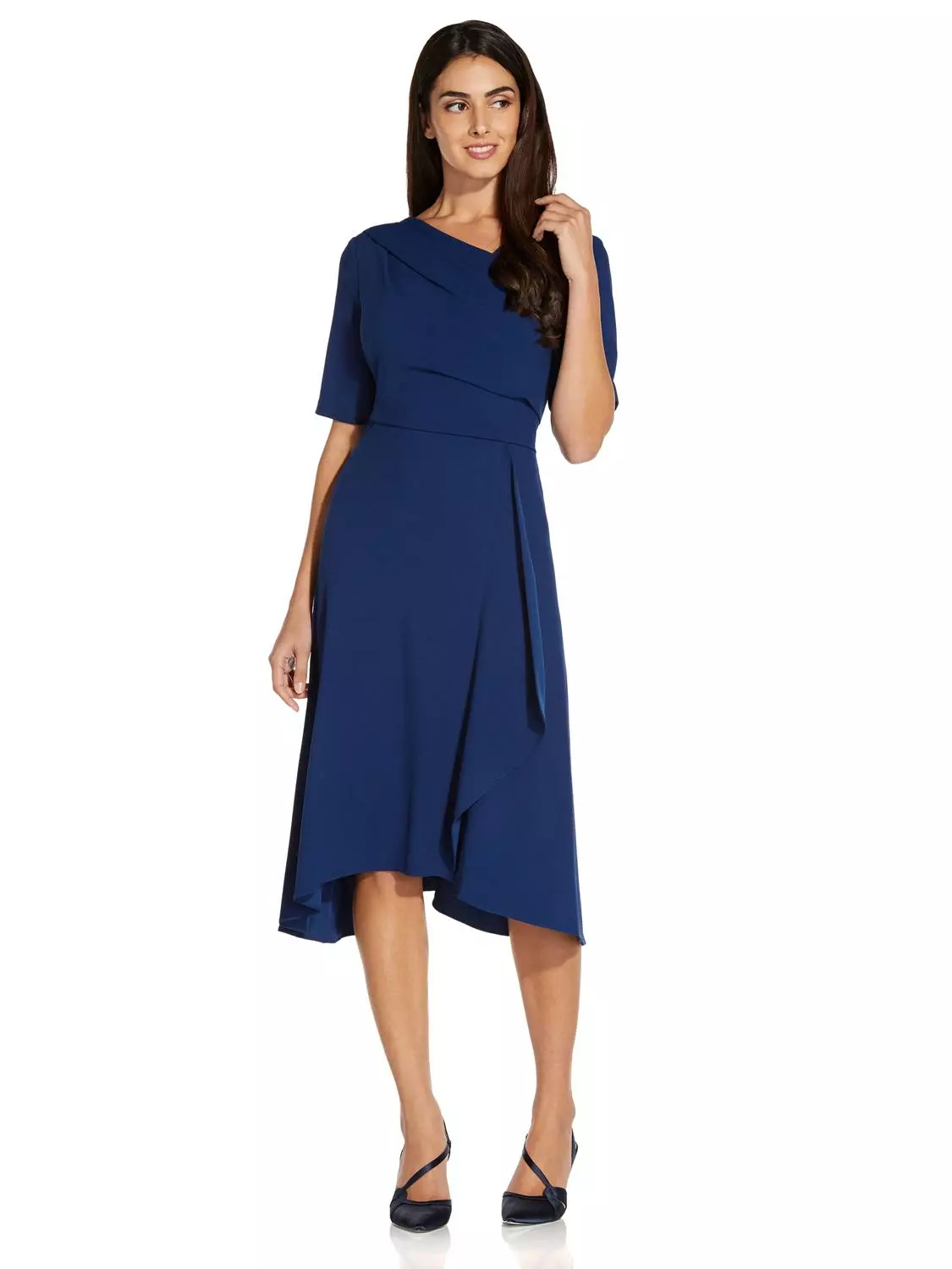 Adrianna Papell Soft Draped A-Line Dress 15 Adrianna Papell Soft Draped A-Line Dress - Image 15