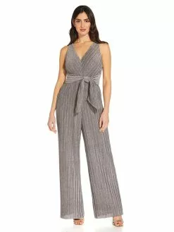 Adrianna Papell Tie Front Jumpsuit -Deals Adrianna Papell Store AP1E209594P 1976520 3 f221793e 5006 47ed afec 37053615d5d0