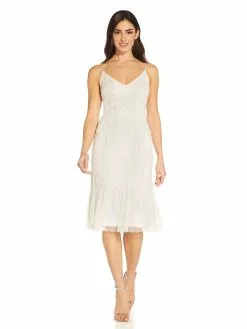 Adrianna Papell Beaded Cocktail Dress 6 Adrianna Papell Beaded Cocktail Dress -Deals Adrianna Papell Store AP1E209637 1967872 3