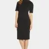 Adrianna Papell Roll Neck Sheath Dress