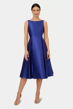 Adrianna Papell Sleeveless Tea Length Dress