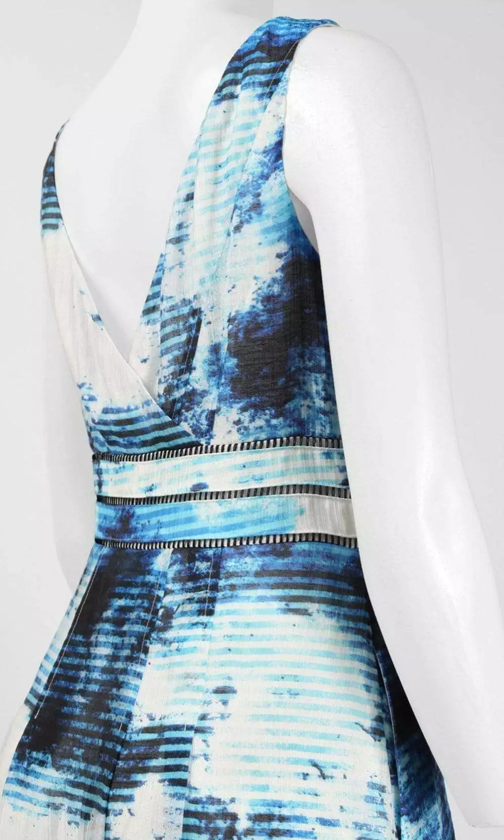 Adrianna Papell - 12242570 Cloud Print Bateau Cocktail Dress 4 Adrianna Papell - 12242570 Cloud Print Bateau Cocktail Dress - Image 4