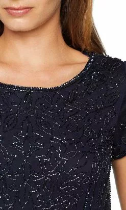 Adrianna Papell - 191906600 Embellished Mesh Blouson Evening Dress -Deals Adrianna Papell Store adrianna papell 191906600 embellished mesh blouson evening dress evening dresses 14840806211667