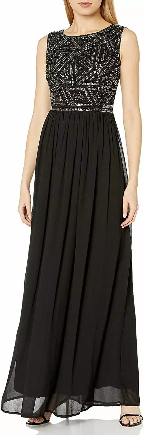 Adrianna Papell - 191910790 Embellished Jewel Ruched Gown 3 Adrianna Papell - 191910790 Embellished Jewel Ruched Gown - Image 3