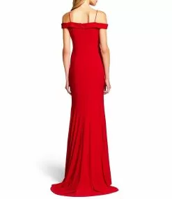 Adrianna Papell - 191916940 Off-Shoulder Empire Pleated Dress -Deals Adrianna Papell Store adrianna papell 191916940 off shoulder empire pleated dress special occasion dress 28860281061459