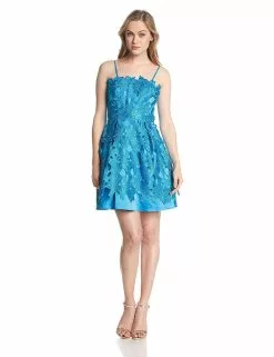 Adrianna Papell - 41893250 Crochet Overlaid Strapless Cocktail Dress -Deals Adrianna Papell Store adrianna papell 41893250 crochet overlaid strapless cocktail dress prom dresses 13972975943763