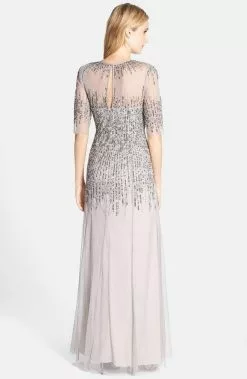 Adrianna Papell - 91896950 Embellished Illusion Jewel Sheath Gown -Deals Adrianna Papell Store adrianna papell 91896950 embellished illusion jewel sheath gown special occasion dress 5445637341241