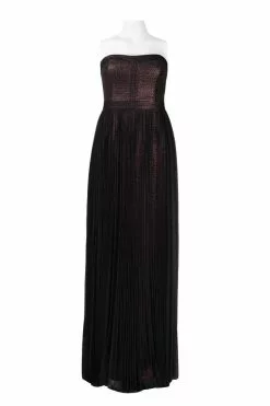 Adrianna Papell - 91898900 Strapless Metallic Jacquard Long Gown -Deals Adrianna Papell Store adrianna papell 91898900 strapless metallic jacquard long gown prom dresses 12134158041171