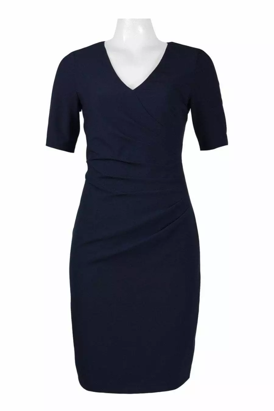 Adrianna Papell - AP1D100811 Short Sleeve V-neck Sheath Dress 7 Adrianna Papell - AP1D100811 Short Sleeve V-neck Sheath Dress - Image 7