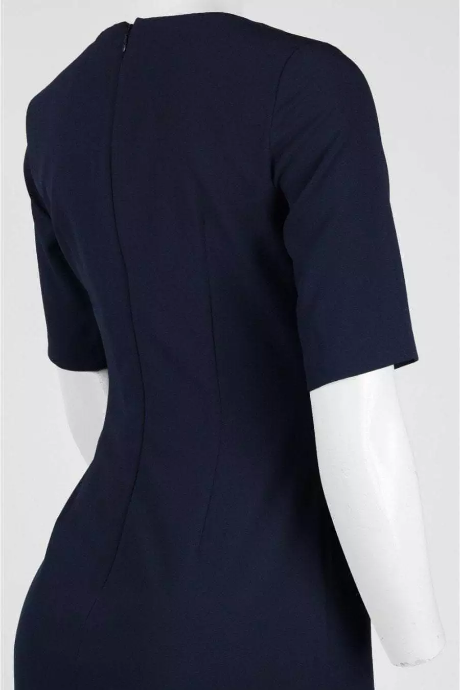 Adrianna Papell - AP1D100811 Short Sleeve V-neck Sheath Dress 8 Adrianna Papell - AP1D100811 Short Sleeve V-neck Sheath Dress - Image 8