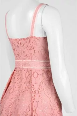 Adrianna Papell - AP1D100817 Full Lace V-neck A-line Dress -Deals Adrianna Papell Store adrianna papell ap1d100817 full lace v neck a line dress special occasion dress 6922005872723