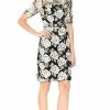Adrianna Papell - AP1D101410 Floral Embroidered Illusion Bateau Dress