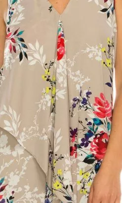 Adrianna Papell - AP1D102209 Floral High Low Dress -Deals Adrianna Papell Store adrianna papell ap1d102209 floral high low dress cocktail dresses 14751903383635