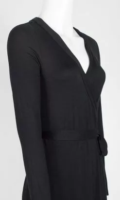 Adrianna Papell - AP1D103383 Knee Length Faux Wrap A-Line Dress -Deals Adrianna Papell Store adrianna papell ap1d103383 knee length faux wrap a line dress homecoming dresses 14849262485587