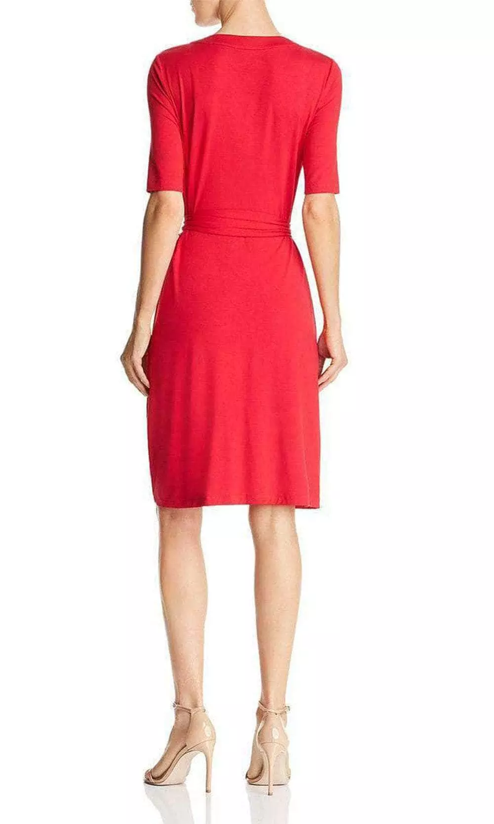 Adrianna Papell AP1D103465 - Short Sleeve V-Neck Short Dress 2 Adrianna Papell AP1D103465 - Short Sleeve V-Neck Short Dress - Image 2