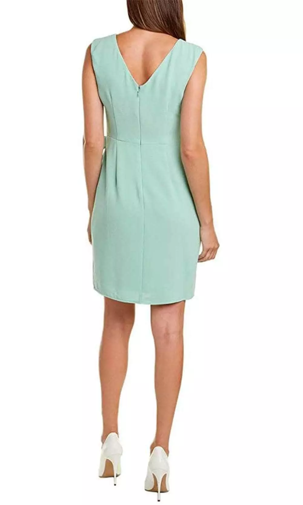 Adrianna Papell AP1D104031 - Bateau Draped Tie Formal Dress 2 Adrianna Papell AP1D104031 - Bateau Draped Tie Formal Dress - Image 2