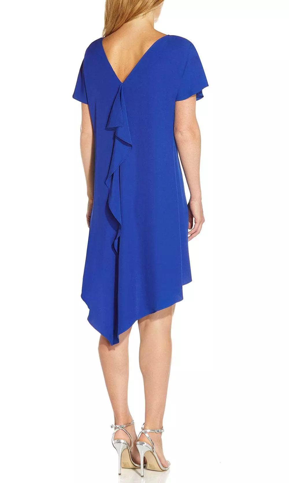 Adrianna Papell AP1D104430 - Short Sleeve Boat Neck Short Dress 2 Adrianna Papell AP1D104430 - Short Sleeve Boat Neck Short Dress - Image 2