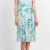 Adrianna Papell AP1D104534 - Halter Neck Floral Midi Dress