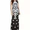 Adrianna Papell - AP1E200676 Embroidered Bateau Sheath Dress