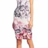 Adrianna Papell - AP1E200680 Sleeveless Floral Sheath Dress