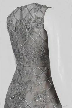 Adrianna Papell - AP1E201287 Beaded V-neck A-line Dress 7 Adrianna Papell - AP1E201287 Beaded V-neck A-line Dress -Deals Adrianna Papell Store adrianna papell ap1e201287 beaded v neck a line dress special occasion dress 5445933760569