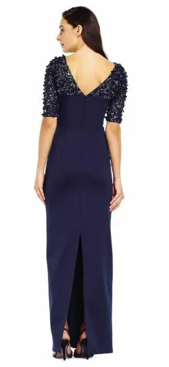 Adrianna Papell - AP1E201359 Embellished Scuba Sheath Dress -Deals Adrianna Papell Store adrianna papell ap1e201359 embellished scuba sheath dress special occasion dress 5445932318777