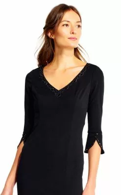 Front Page -Deals Adrianna Papell Store adrianna papell ap1e201431 embellished long sleeve stretch gown special occasion dress 5445964136505