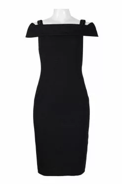 Adrianna Papell - AP1E201555 Embellished Off-shoulder Sheath Dress -Deals Adrianna Papell Store adrianna papell ap1e201555 embellished off shoulder sheath dress special occasion dress 6922008789075